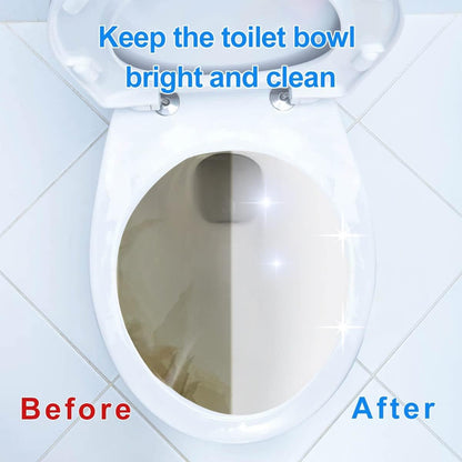 KIISIISO Toilet Bowl Cleaner Tablets 50 PACK, Automatic Bleach Toilet Tank Cleaners, Bathroom Long-Lasting Freshness, Slow-Releasing Powerful Deodorizing & Descaling