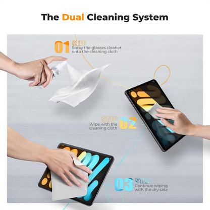 K&F CONCEPT Lens Cleaner Spray Kit | 60ML Glasses Cleaner x2 + Microfiber Cleaning Cloth x2 | Lens and Screen Cleaning Kit | Alcohol Free Eyeglasses, Camera, VR/AR Headset, and Screen Cleaning