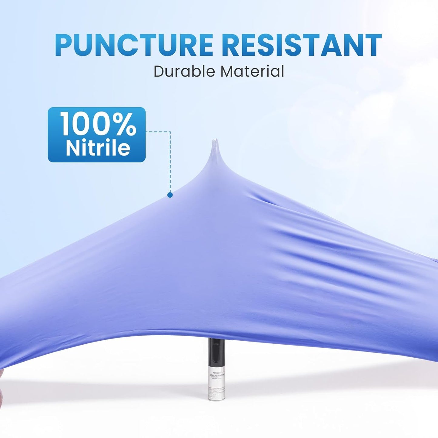 Borje Nitrile Gloves Large, 100 Count Disposable Gloves, Black, Latex-Free Powder-Free, Medical Exam, Food Safe, Cleaning, Cooking