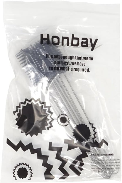 Honbay 10PCS 7.87Inch Nylon Tube Brush Set Cleaning Brush Set for Test Tube,Water Bottles, Drinking Straws, Eye Glasses, Keyboards, Jewelry Cleaning,etc