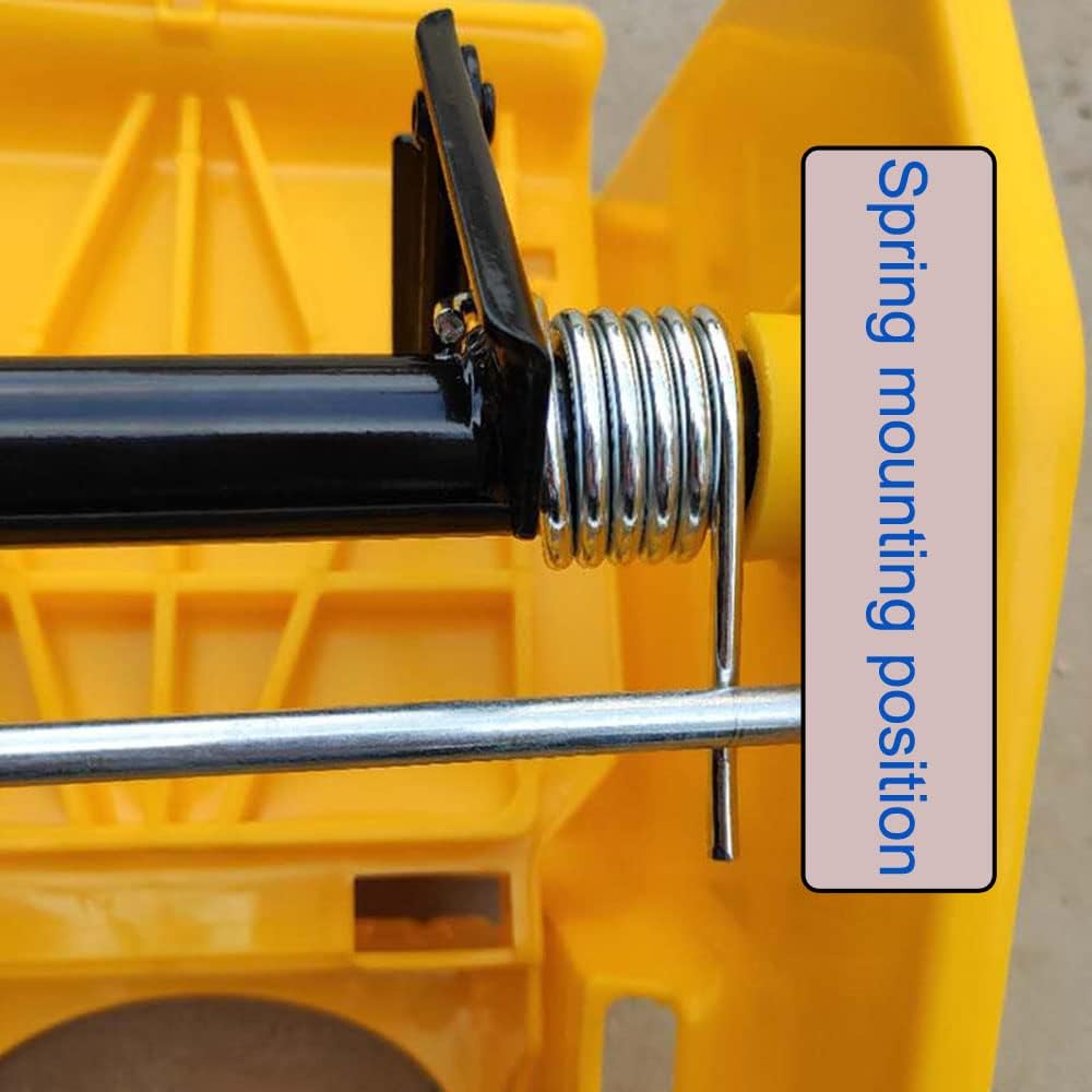 2 Pack Water Press Spring Replacement for Commercial Mop Bucket Side-Press Wringer Torsion Springs for Combo on Wheels Heavy Duty Business Floor Cleaning Mopping Buckets Accessories
