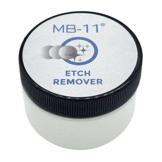 MB Stone MB-11® Touch-Up Etch Remover Marble Polishing Powder for use with Light and Neutral Colored Calcite-Based not for Matte or Dark Stone Light to Medium Etches Only 1 oz Can