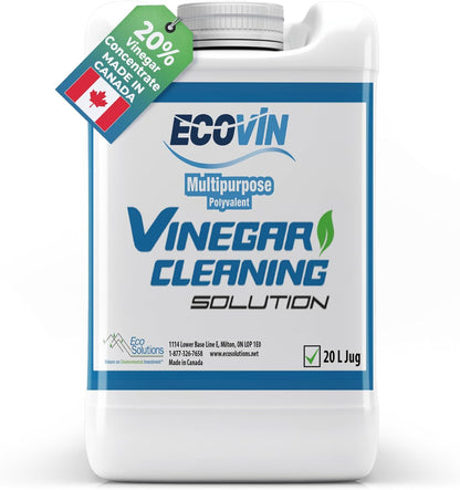 Eco Solutions All Purpose Vinegar Cleaning Solution is a Multi Use Home & Garden Cleaner, 20% Vinegar concentrate - 1 L Spray Bottle