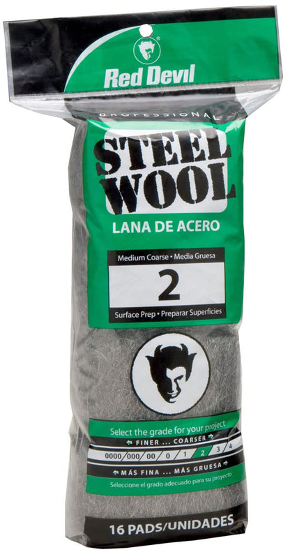 Red Devil 0310 Steel Wool, 0000 (Pack of 16)