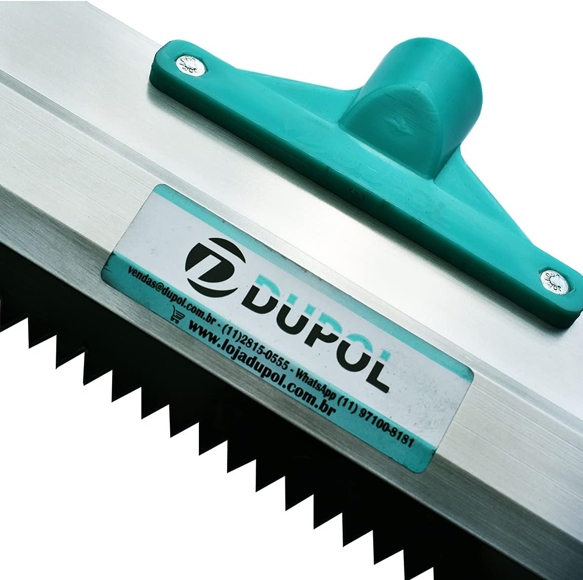 Epoxy Floor Notched Squeegee 16” – Serrated Floor Spreader for Self-Leveling, Urethane & Cement Coatings – Heavy Duty Contractor Tool DUPOL