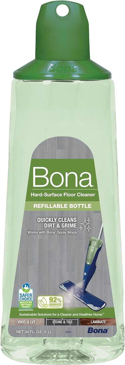 Bona Hardwood Floor Cleaner Spray - 32 fl oz - Residue-Free Floor Cleaning Solution for Wood Floors