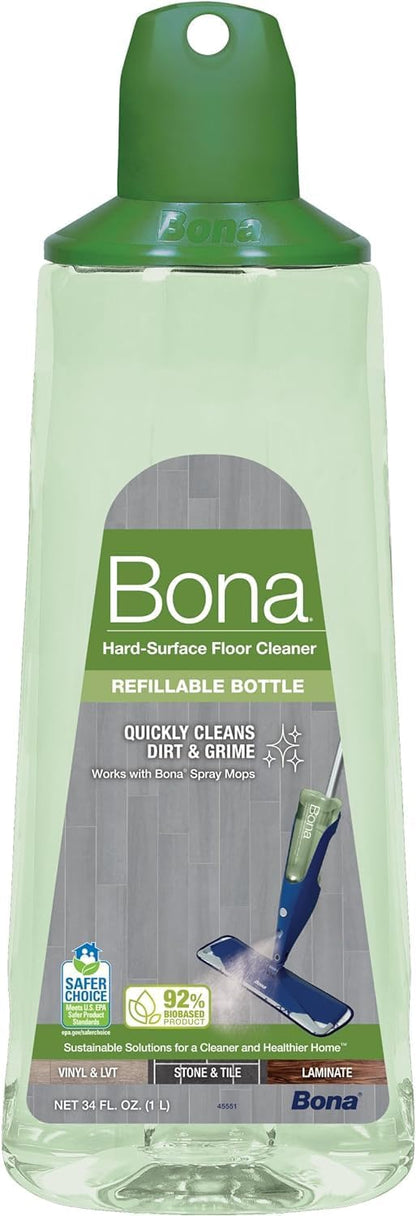 Bona Hardwood Floor Cleaner Spray - 32 fl oz - Residue-Free Floor Cleaning Solution for Wood Floors