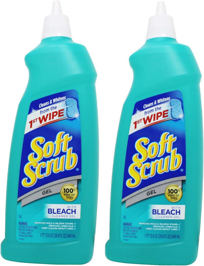 Soft Scrub Soft Scrub Gel Cleanser with Bleach -12.6 Fl Oz (Pack of 2)