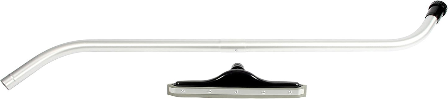 Cen-Tec Systems 94896 Wet/Dry Squeegee Vacuum Attachment with 1-Piece S-Wand, Aluminum