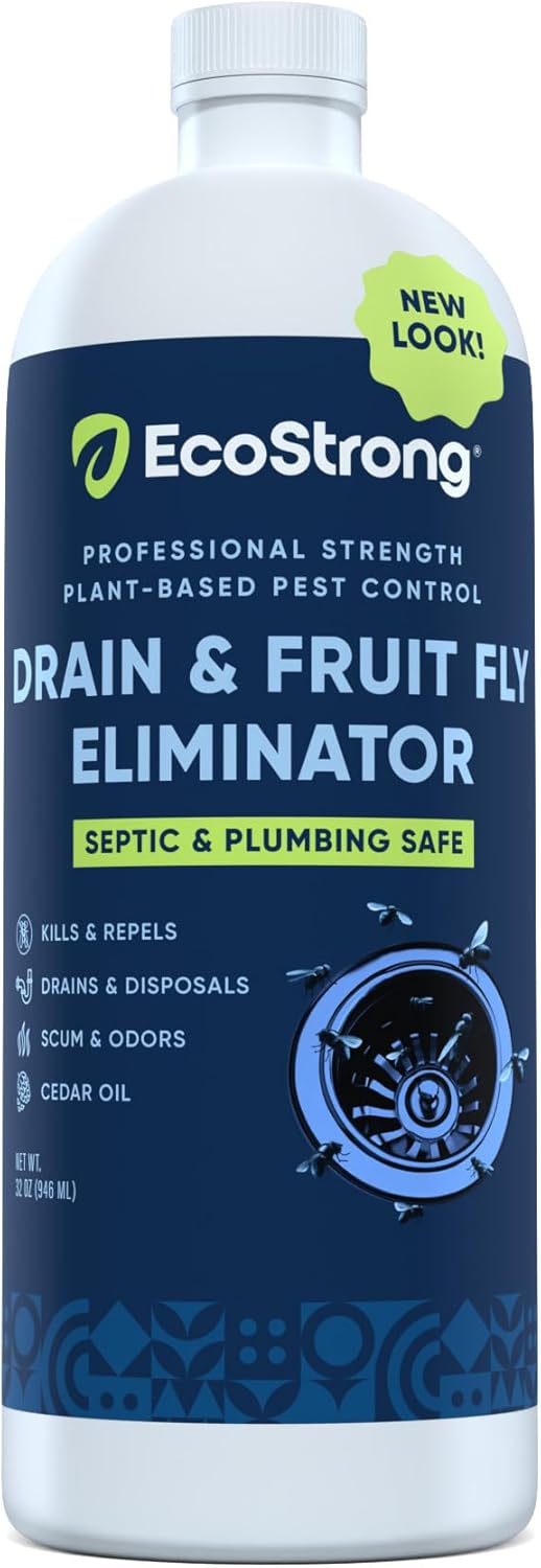 Fruit Fly Drain Treatment | Drain Fly Eliminator | All-Natural, Eliminates Gnats, Sewer Flies and More - Works in All Drains - 1 Gallon