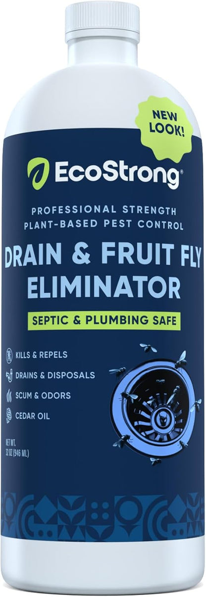 Fruit Fly Drain Treatment | Drain Fly Eliminator | All-Natural, Eliminates Gnats, Sewer Flies and More - Works in All Drains - 1 Gallon