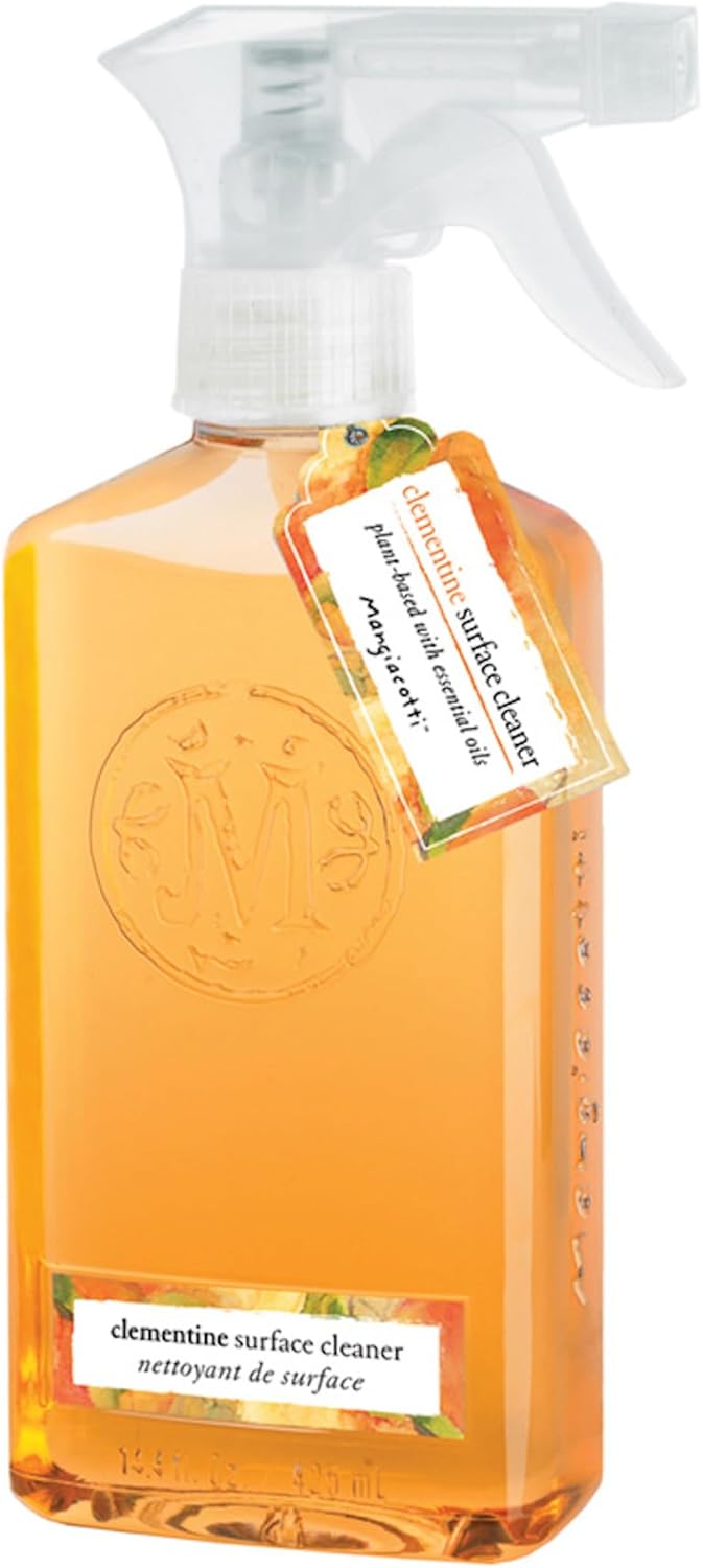 Mangiacotti Kitchen and Bath Surface Cleaner Plant-Based Concentrated Liquid Household Cleanser, 14-Ounce, Clementine