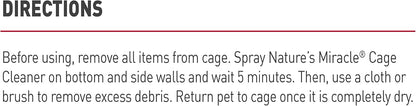 Nature’s Miracle Small Animal Cage and Surface Cleaner, Bio-Enzymatic Cleaning Formula, Destroy Tough Stains and Odors, 24 Ounces