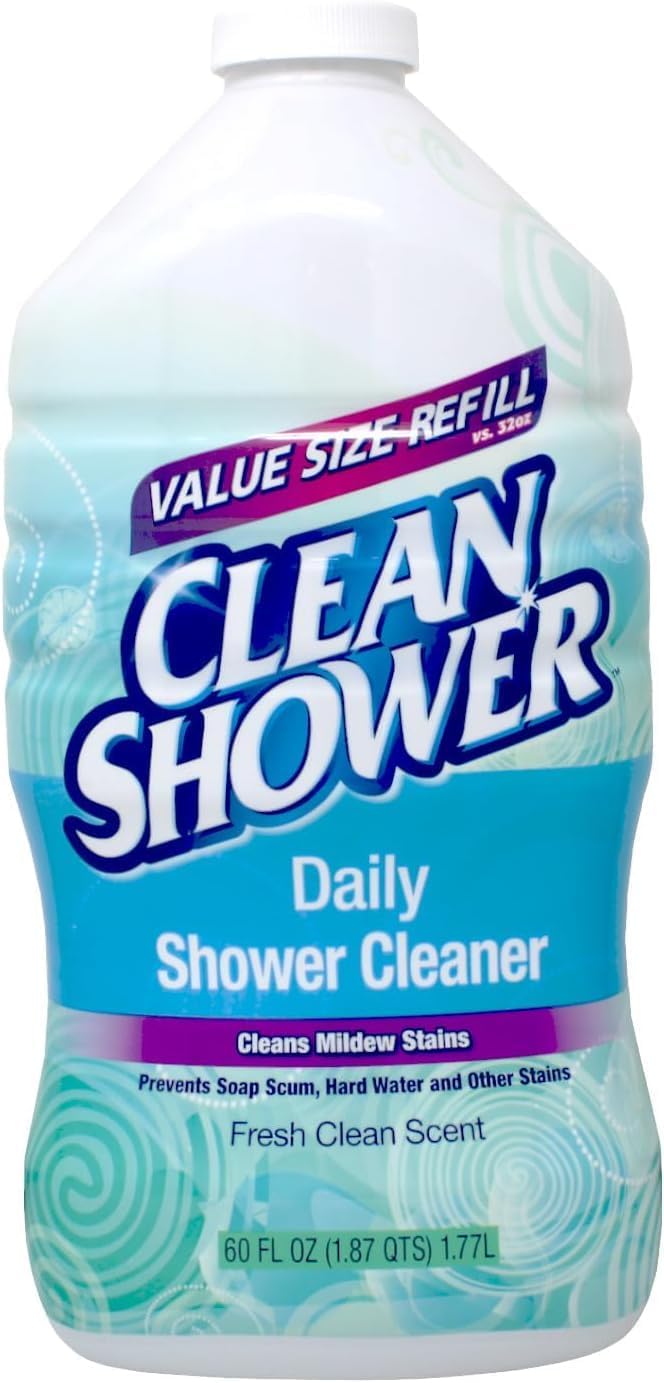 2 Set / Clean+Shower++No+Scent+Basin+Tub+and+Tile+Cleaner++60+oz.+Liquid