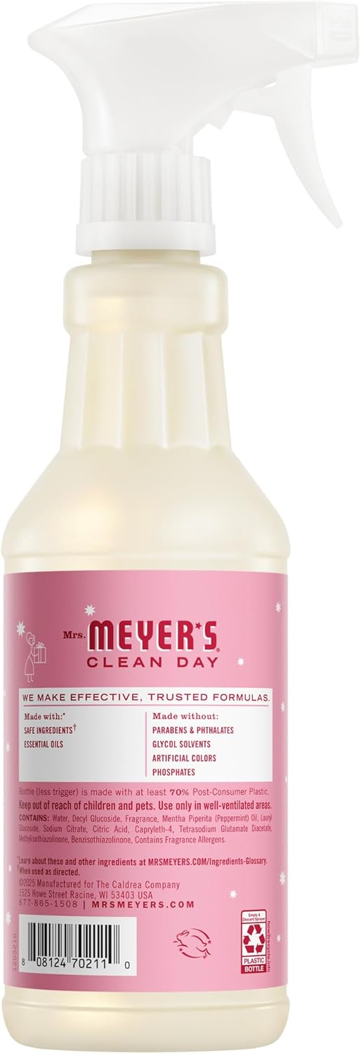 Mrs. MEYER'S CLEAN DAY Multi-Surface Everyday Cleaner, Peppermint Scent, 16 Fl Oz Bottle - 3 Pack