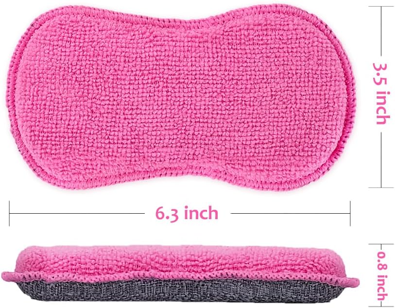 UPSTAR Dish Sponges Kitchen, Microfiber Cleaning Scrubber for Dishwashing, Sink, Basin and Multi-Pupose, Non-Scratch, Size.S Pack of 8