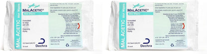 Dechra MalAcetic Wet Wipes for Cats and Dogs 25 Count