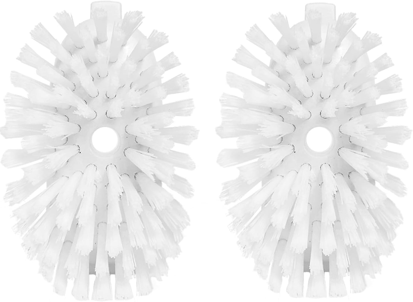 Dish Brush Refills, Dish Scrubber Replacement Heads Compatible with OXO Soap Dispensing Dish Brush, Nylon Bristles with Built-in Scraper, Suitable for Non-Stick Cookware, 2 Pack