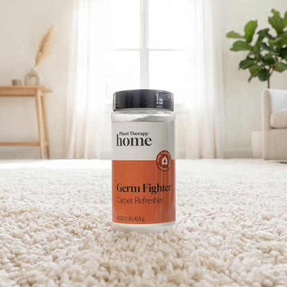 Plant Therapy Home Germ Fighter Carpet Refresher 16 oz Natural Ingredients, Neutralizes Odors, Naturally scented, Made without Phthalates, Dyes, Sulfates, Bleach, Synthetic Fragrances