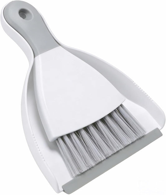 Mini Dustpan and Brush Set, Small Broom and Dustpan Set Dust Pan and Portable Hand Broom Dustpan and Combo Compact for Desk, Table, Home, Kitchen Necessities