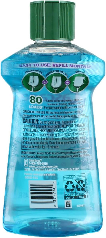 Cascade Platinum Power Dry Dishwasher Rinse Aid, 30.5 fl oz
