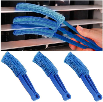 3PCS Mini Duster for Car Air Vent, Automotive Air Conditioner Cleaner and Brush, Vehicle Blind Dust Cleaning Tool for Keyboard, Window, Shutter, Universal for SUV, Truck, RV（Rose Red）