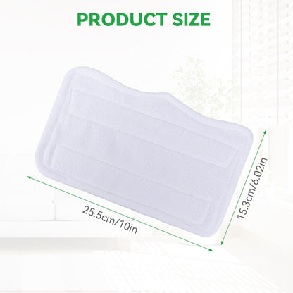 Steam Mop Pads for Shark Steam & Spray Mop S3101 S3251 SK460 SK410 S3101n2 S3250 SK435CO SK140 SK14,Washable Microfiber Cleaning Steamer Replacement Pads,White,8Pack
