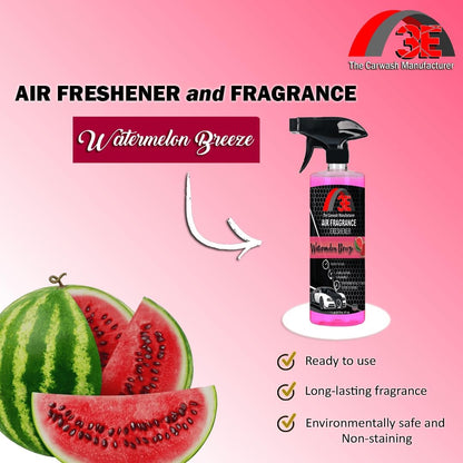 3E Car Air Freshener Premium Baby Powder Scent 16 fl oz – Professional Automotive Air Freshener & Odor Eliminator, Long-Lasting Interior Fragrance for Cars, Trucks, SUVs, RV, Home & Office
