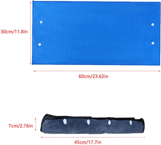 2 Pack Squeegee Broom to Baseboard Cleaner Tool Adapter Converter Floor Squeegee Cover Wrap Mop Sweeping Cloth for Magic Broom 17'' 23'' Rubber Garage Shower Floor Squeegees Broom Scrubber