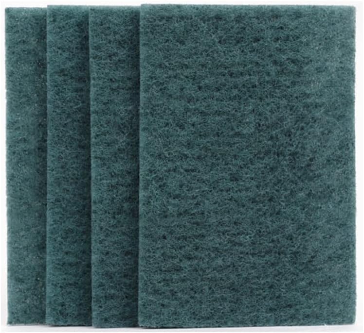 Generic Fine Multi-Scrubber, 4 Count, Heavy Duty, Utility Sponge, Green, For Glass, Plastic, Stainless Steel, Porcelain, Wood, Stone, Ceramic, Vinyl, Aluminum, Melamine
