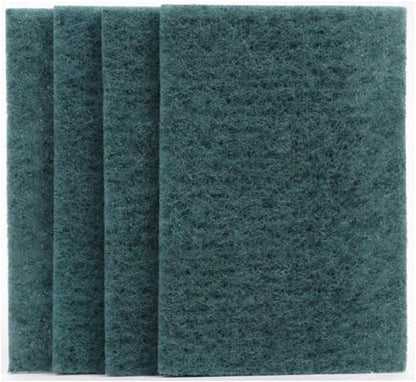 Generic Fine Multi-Scrubber, 4 Count, Heavy Duty, Utility Sponge, Green, For Glass, Plastic, Stainless Steel, Porcelain, Wood, Stone, Ceramic, Vinyl, Aluminum, Melamine