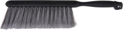 SPARTA Flo-Pac Counter Brush, Bench Brush, Dustpan Brush with Flagged Bristles for Counters, Floors, And Fireplace, 8 Inches, Gray
