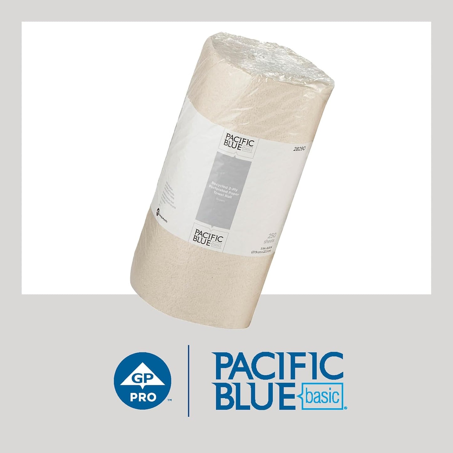 Georgia-Pacific Pacific Blue Select 2-Ply Perforated Roll Paper Towel, White, 85 Sheets Per Roll, 30 Rolls Per Case, 27385