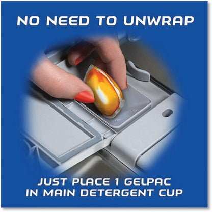 Dish Detergent Gelpacs, Orange Scent, Box of 32 Gelpacs, 8 Boxes/Carton
