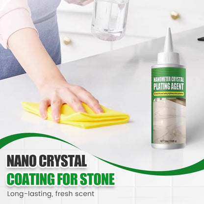 Nano Crystal Coating Agent For Tile & Furniture, Granite Countertop Cleaner and Sealer with Protection, Quartz Marble Stone Polish Cleaner for Permanent Hold & Shine Effect Fast Drying (3PCS)