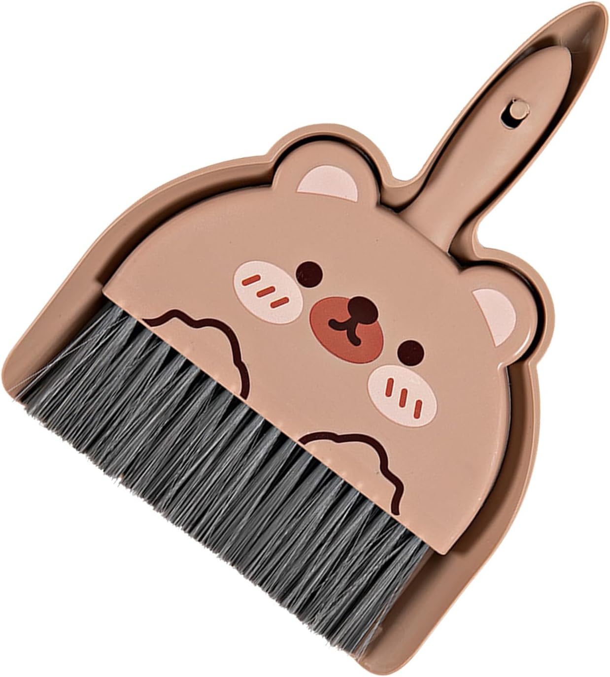 Portable Hand Broom and Dustpan Set, Cute Mini Broom and Dustpan Set with Durable Brush,Lightweight Small Dust Pan and Broom Set for Desktop Cleaning Small Space Cleaning(Rabbit)