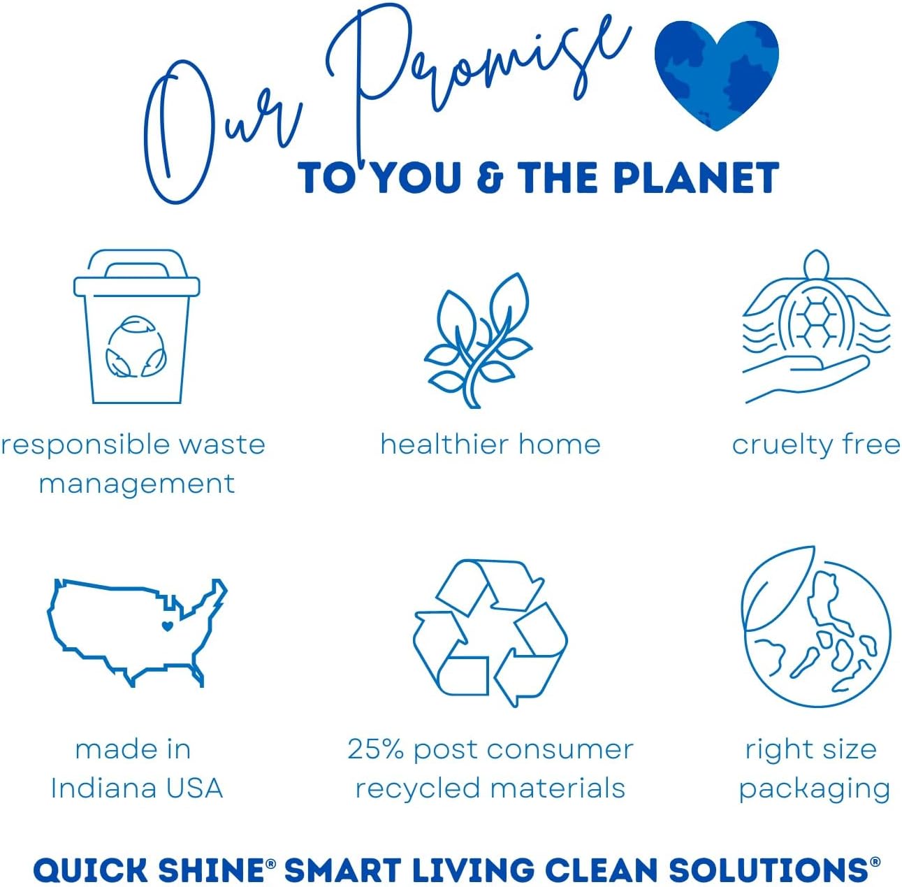 Quick Shine Disinfectant Floor Cleaner 27oz | Hospital Level Disinfectant Kills 99.9% Germs & Bacteria | Cleans w/Power of Hydrogen Peroxide & No Harsh Chemicals | Streak Free & Zero Residue