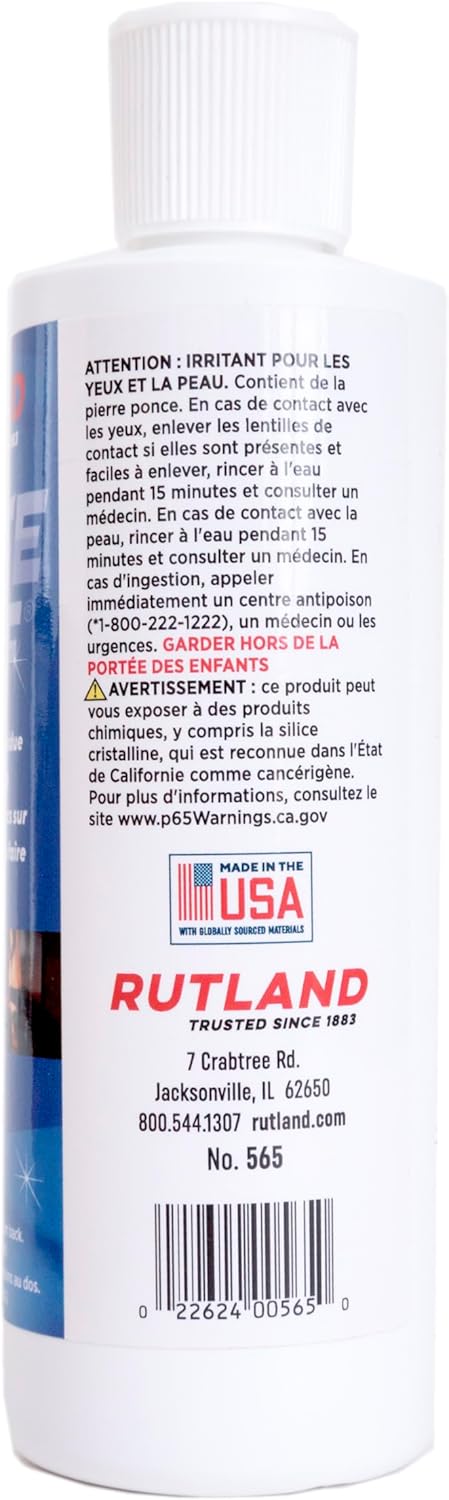 Rutland White Off, Gas Fireplace Glass Cleaner Cream, 8 Fl Oz