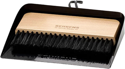 Behrens White Galvanized Dustpan & Brush Set