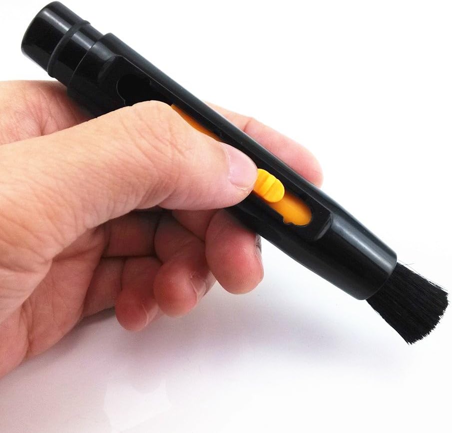 yueton?Pen Shape Double Ended Retractable Adjustable Button Cleaning Brush Mini Handheld Portable Magic Brush Cleaner Dusting Brush