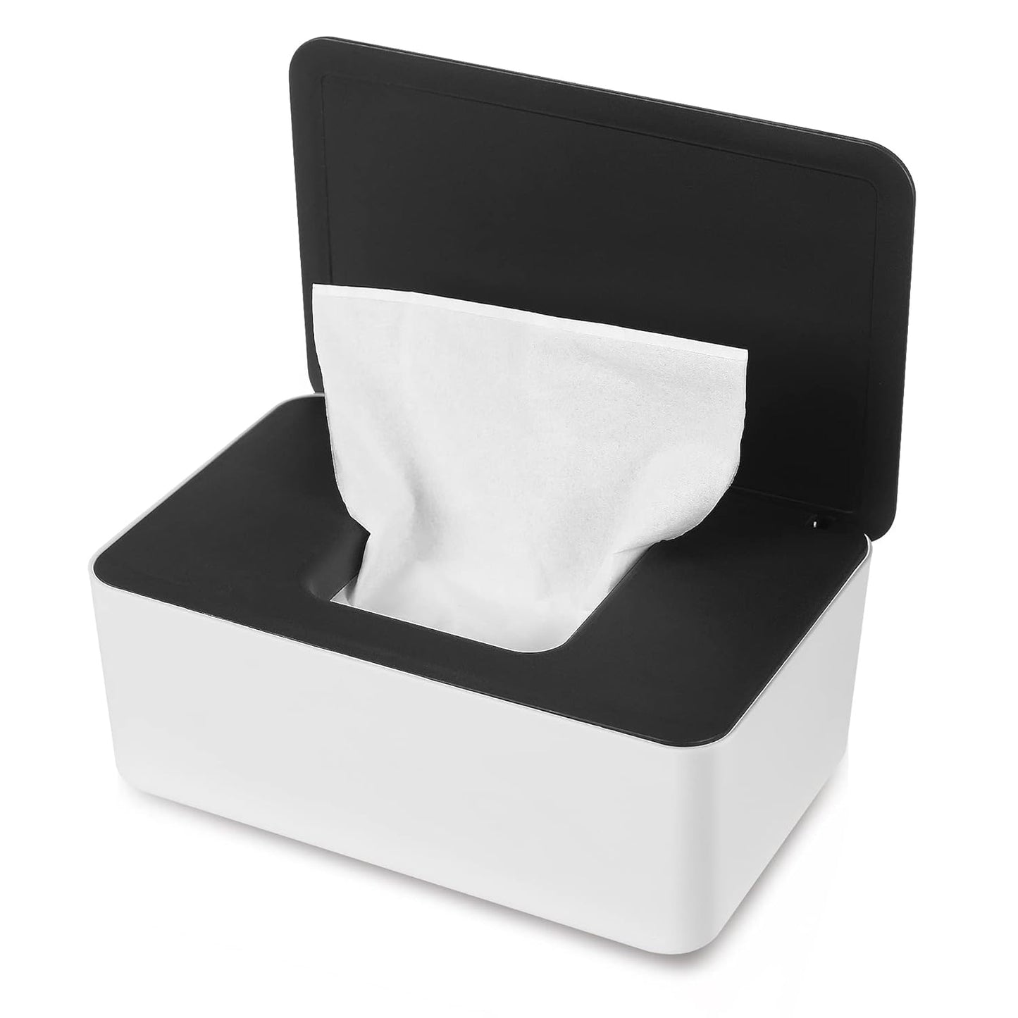NOVWANG Wipes Dispenser, Large Capacity Baby Wipe Holder(8.3L × 4.9W × 3.9H Inches) Refillable Wipes Container with Sealing Design Baby Wet Wipes Dispenser for Bathroom Home Office Car