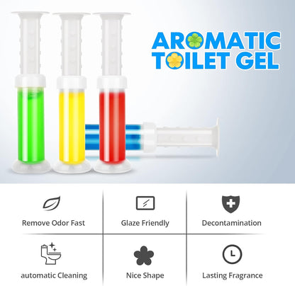 **84 Flowers** Toilet Gel Stamp | Long-Lasting Toilet Bowl Cleaner & Scent Freshener | Adhesive Gel Stamps for Fresh Fragrant Bathroom (Mix Scent)