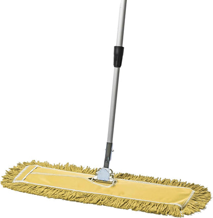 48 Inch Blue Commercial Dust Mop & Floor Sweeper with Extendable Handle – Mop for Hardwood, Tile, and Concrete Floor Cleaning