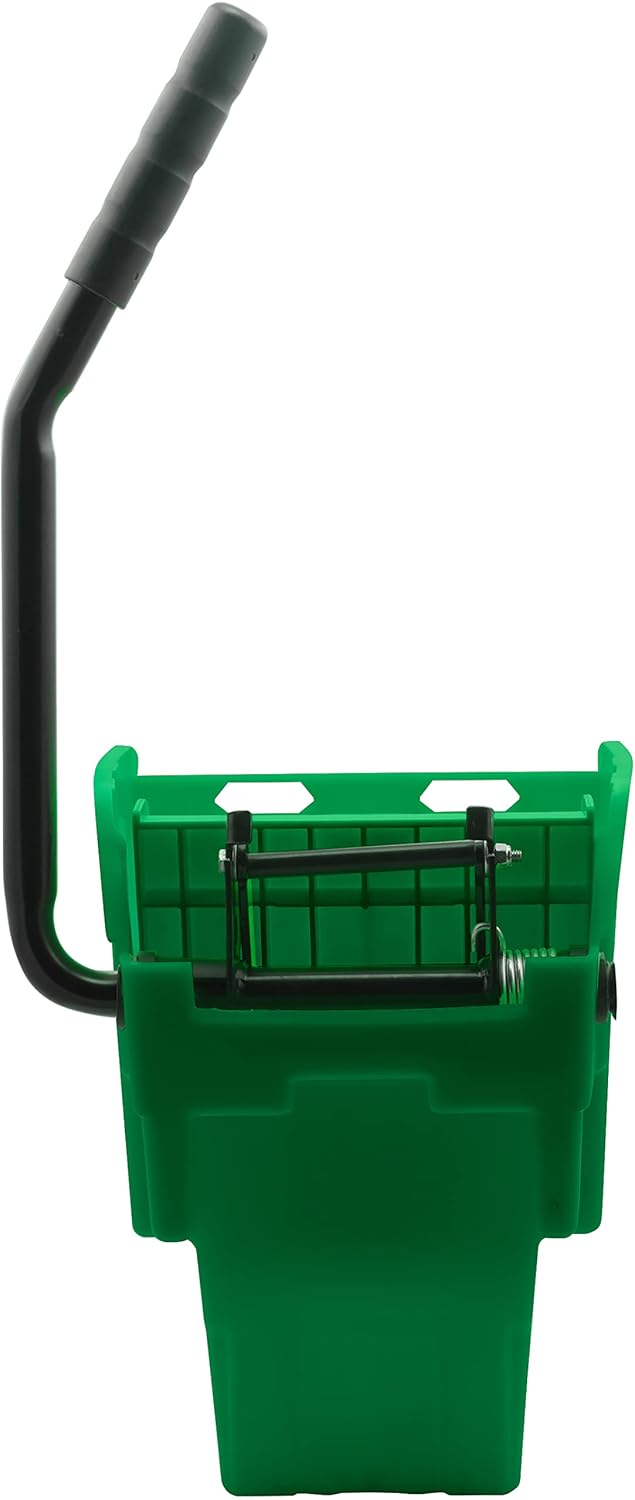Carlisle FoodService Products Omnifit Mop Bucket with Side Press Wringer and Soiled Water Insert for Floor Cleaning, Kitchens, Restaurants, And Janitorial Use, Polypropylene (Pp), 35 Quarts, Yellow