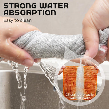 GLOCALL Multipurpose Wire Dishwashing Rags for Wet and Dry, 2024 New Non-Scratch Wire Dishcloth Scrubbing Wire Dishwashing Rag, Reusable Metal Wire Dishwashing Cloth for Home Kitchen Cooktop (10)