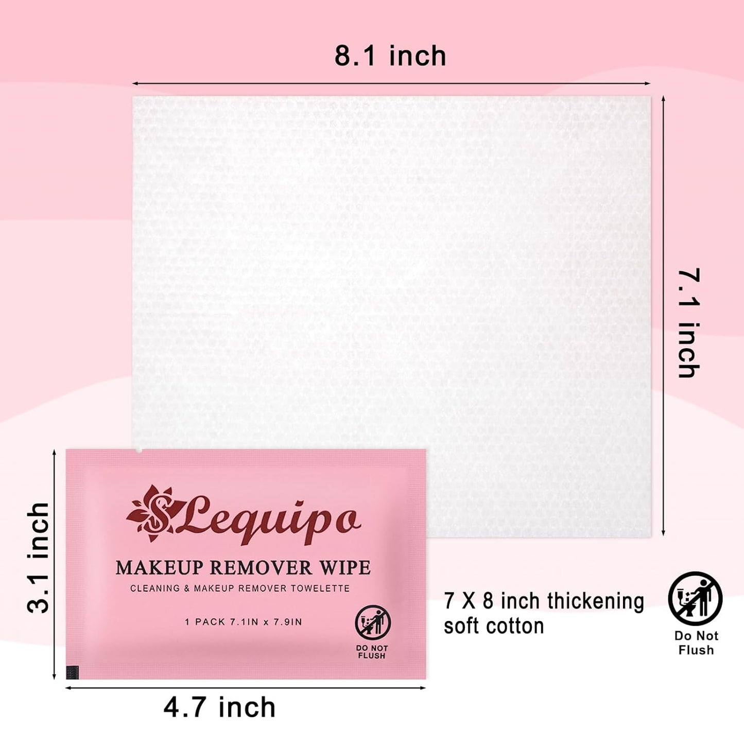 200 pcs Makeup Remover Wipes Bulk Individually Wrapped