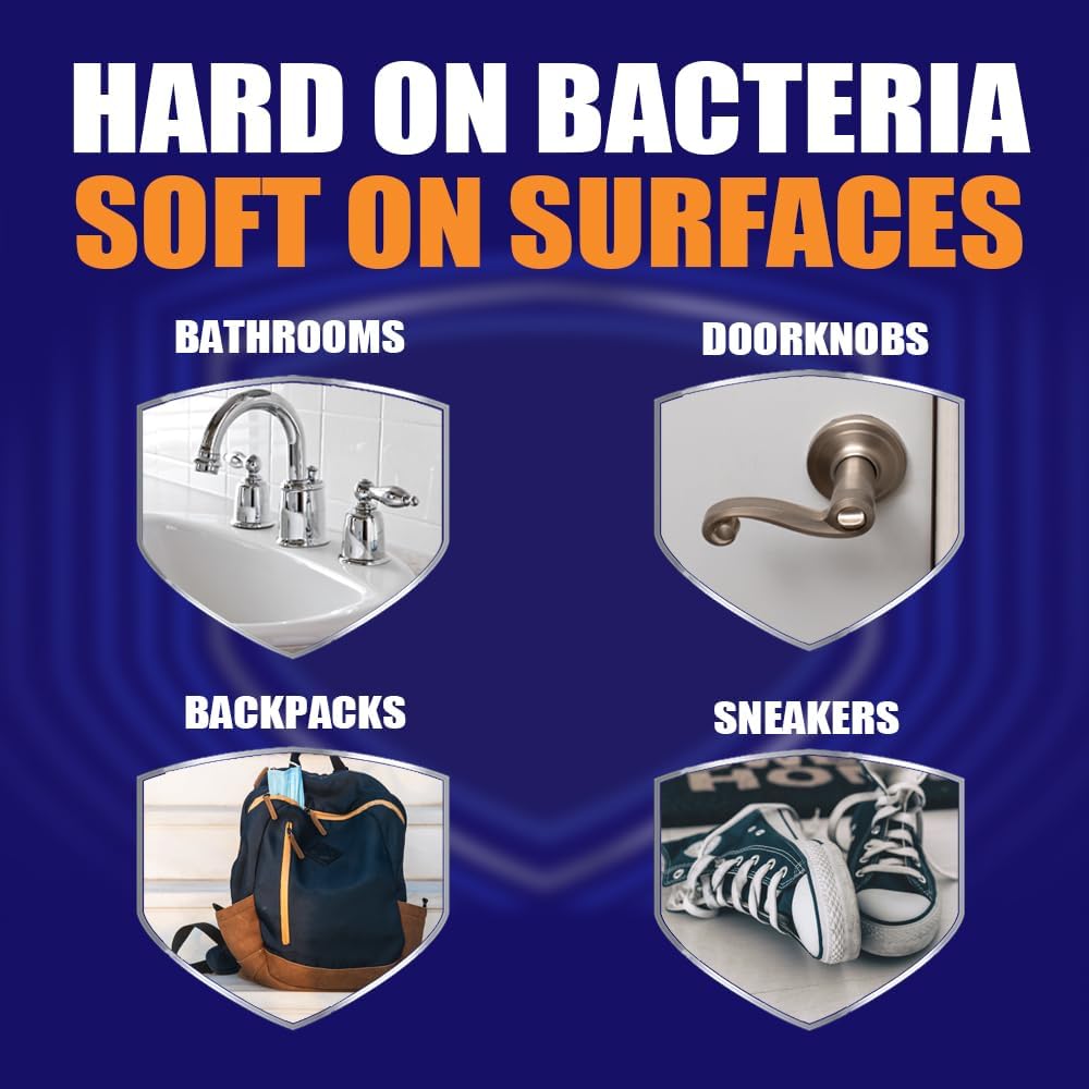 MICROBAN Sanitizing Spray, 15 oz., 2 Pack, Fresh Scent, Disinfects, Sanitizes, Eliminates Odors, and Keeps Killing 99.9% of Bacteria on Hard, Non-Porous Surfaces in Home for up to 24 Hours