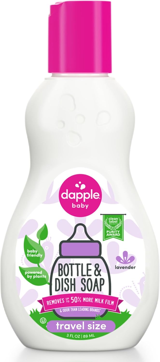 Dapple Baby Bottle & Dish Soap, Fresh Citrus, Plant Powered, Hypoallergenic, Baby Bottle and Dish Liquid, 16.9 fl oz, 1 Count