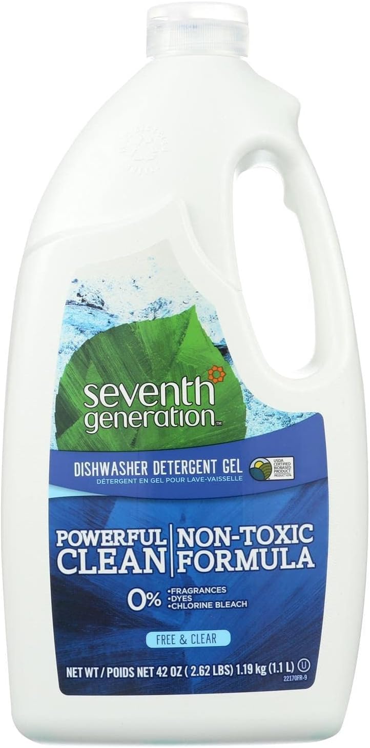 Seventh Generation Free and Clear Dishwasher Detergent Gel 42 Fluid ounce