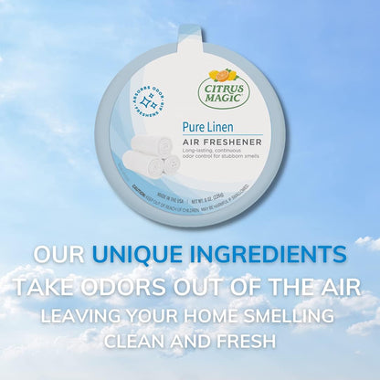 Citrus Magic Odor Absorbing Solid Air Freshener, Fresh Citrus, 8-Ounce, Pack of 1